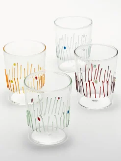 Outlet Vasos de agua artesanales Quattro Stagioni, 4 uds. Vasos|Vajillas Completas