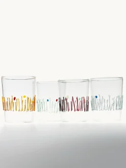 Outlet Vasos de agua artesanales Quattro Stagioni, 4 uds. Vasos|Vajillas Completas