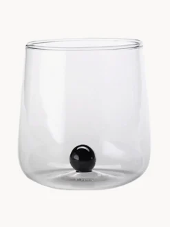 Outlet Vasos de agua artesanales soplados de vidrio borosilicato Bilia, 6 uds. Vasos|Vajillas Completas
