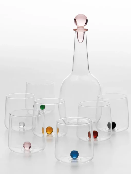 Outlet Vasos de agua artesanales soplados de vidrio borosilicato Bilia, 6 uds. Vasos|Vajillas Completas