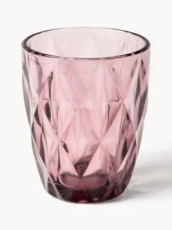 Vasos|Vajillas Completas></noscript>Westwing Collection Vasos de agua con patrón texturizado Colorado, 4 uds. Azul, malva, gris, verde