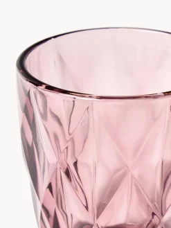 Vasos|Vajillas Completas></noscript>Westwing Collection Vasos de agua con patrón texturizado Colorado, 4 uds. Azul, malva, gris, verde