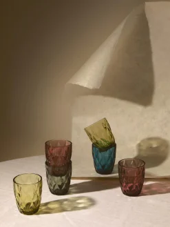 Discount Vasos de agua con patrón texturizado Colorado, 4 uds. Vasos|Vajillas Completas