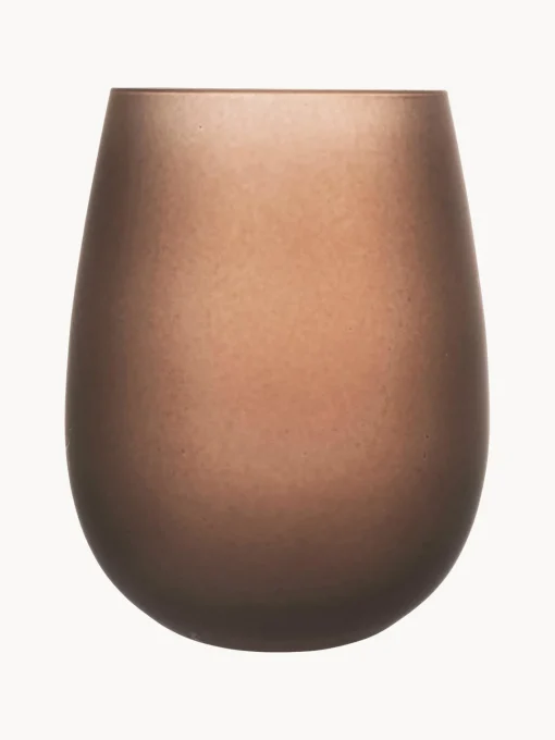 Vasos|Vajillas Completas>Villa D'Este Home Tivoli Vasos de agua Happy Hour, 6 uds. Tonos naranja y marrones mate