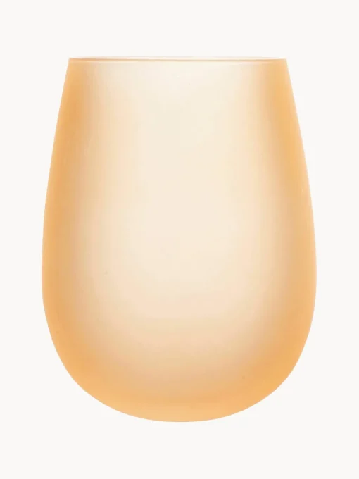 Vasos|Vajillas Completas>Villa D'Este Home Tivoli Vasos de agua Happy Hour, 6 uds. Tonos naranja y marrones mate