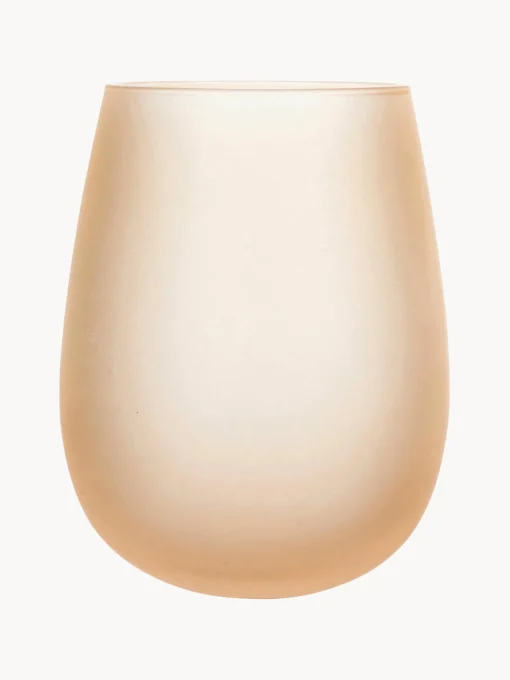 Vasos|Vajillas Completas>Villa D'Este Home Tivoli Vasos de agua Happy Hour, 6 uds. Tonos naranja y marrones mate