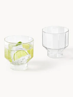 Outlet Vasos de agua soplados Angoli, 4 uds. Vasos|Vajillas Completas