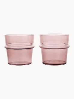New Vasos de agua soplados Boya, 2 uds. Vasos|Vajillas Completas