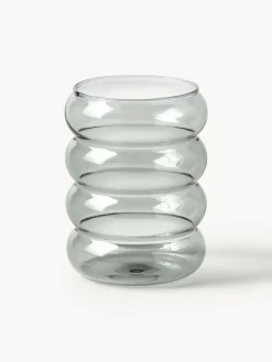 Vasos|Vajillas Completas></noscript>Westwing Collection Vasos de agua soplados Bubbly, 4 uds. Gris transparente