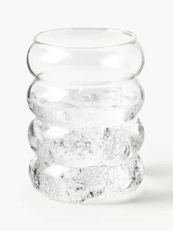 Hot Vasos de agua soplados Bubbly, 4 uds. Vasos|Vajillas Completas