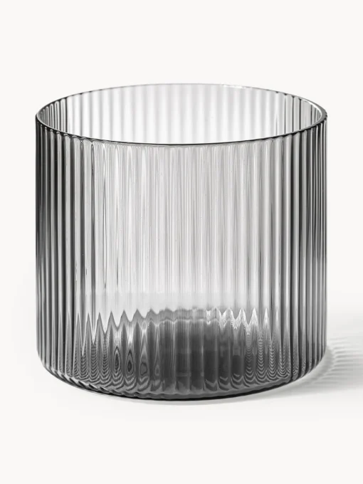 Clearance Vasos de agua soplados con relieves Ripple, 4 uds. Vasos|Vajillas Completas