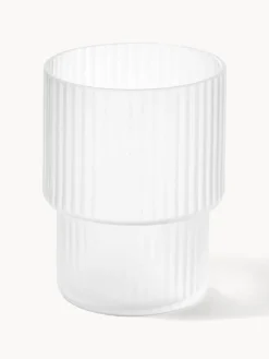 Clearance Vasos de agua soplados con relieves Ripple, 4 uds. Vasos|Vajillas Completas