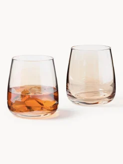 Vasos|Vajillas Completas></noscript>Westwing Collection Vasos de agua soplados Ellery, 4 uds. Ocre transparente