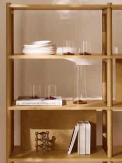 Vasos|Vajillas Completas>Westwing Collection Vasos de agua soplados Hadley, 4 uds. Transparente, naranja