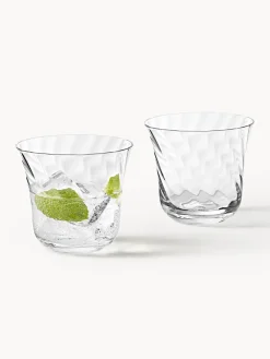 Vasos|Vajillas Completas></noscript>Westwing Collection Vasos de agua soplados Swirl, 4 uds.