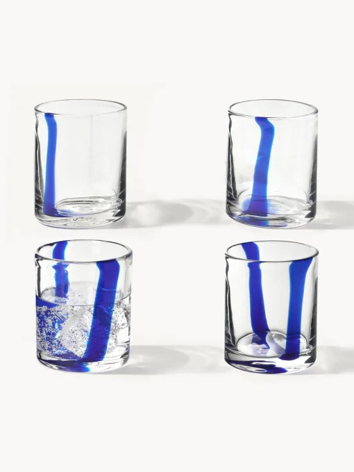 Outlet Vasos de agua soplados Taha, 4 uds. Vasos|Vajillas Completas