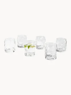 Sale Vasos de forma orgánica Sorgente, 6 uds. Vasos|Vajillas Completas