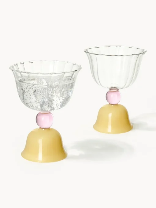 Vasos|Vajillas Completas>&k Amsterdam Vasos de vidrio borosilicato Tulip, 2 uds.