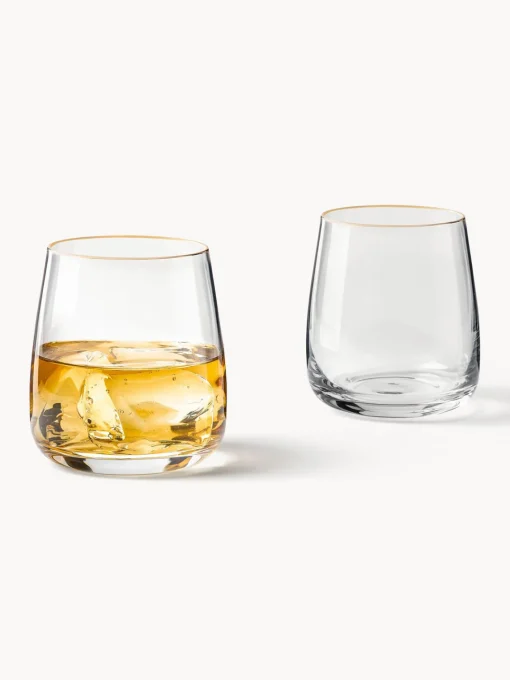 New Vasos de vidrio soplados Ellery, 4 uds. Vasos|Vajillas Completas