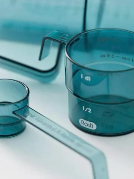 Utensilios De Cocina>Rosti Vasos medidores con cuchara Mensura, 3 pzas. Turquesa transparente