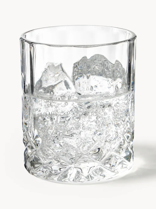 Sale Vasos old fashioned con relieve de cristal George, 4 uds. Vasos|Vajillas Completas