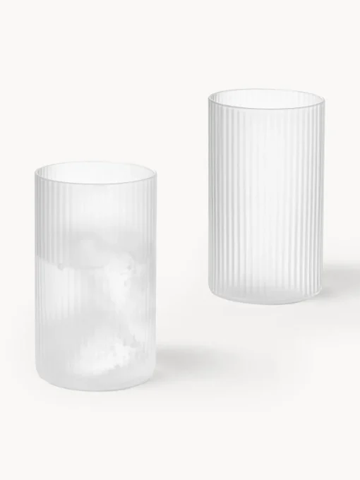 Outlet Vasos pequeños soplados con relieves Ripple, 4 uds. Copas De Cóctel|Vajillas Completas