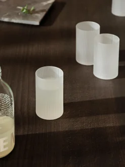 Outlet Vasos pequeños soplados con relieves Ripple, 4 uds. Copas De Cóctel|Vajillas Completas