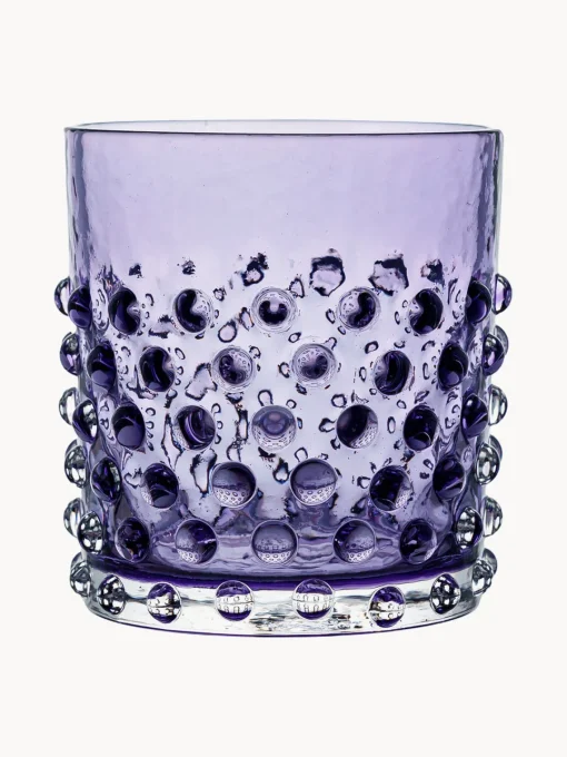 Vajillas Completas|Menaje De Mesa>ANNA VON LIPA Vasos soplados artesanalmente Hobnail (2 uds.) Ciruela