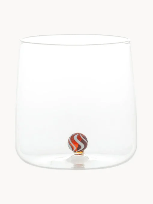 Vajillas Completas|Menaje De Mesa>Zafferano Vasos soplados Bilia Candy, 4 uds. Transparente, rojo, blanco