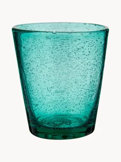 Vasos|Vajillas Completas></noscript>Villa D'Este Home Tivoli Vasos soplados con burbujas de aire Cancun, 6 uds. Tonos azules, tuquesas y grises transparentes