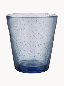 Vasos|Vajillas Completas></noscript>Villa D'Este Home Tivoli Vasos soplados con burbujas de aire Cancun, 6 uds. Tonos azules, tuquesas y grises transparentes
