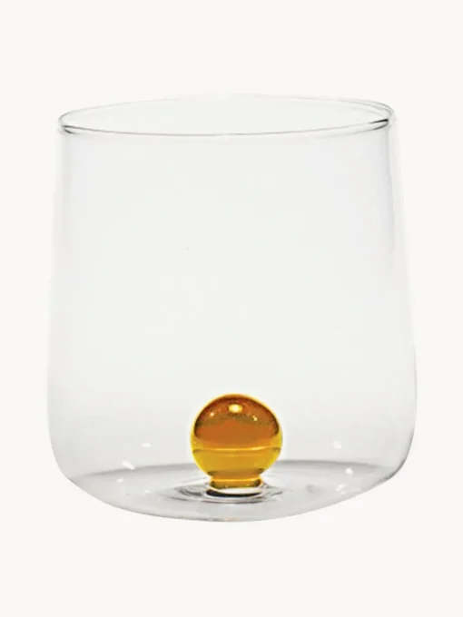 Vasos|Vajillas Completas>Zafferano Vasos soplados de borosilicato Bilia, 6 uds. Transparente, amarillo sol