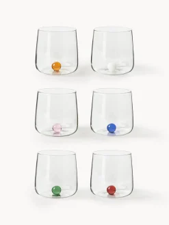 Vasos|Vajillas Completas>Zafferano Vasos soplados de vidrio borosilicato Bilia, 6 uds.