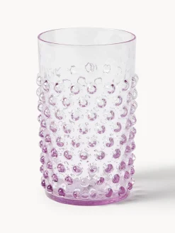 Vasos|Vajillas Completas>ANNA VON LIPA Vasos soplados Hobnail, 6 uds. Lila transparente