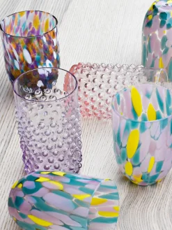 Vasos|Vajillas Completas>ANNA VON LIPA Vasos soplados Hobnail, 6 uds. Lila transparente