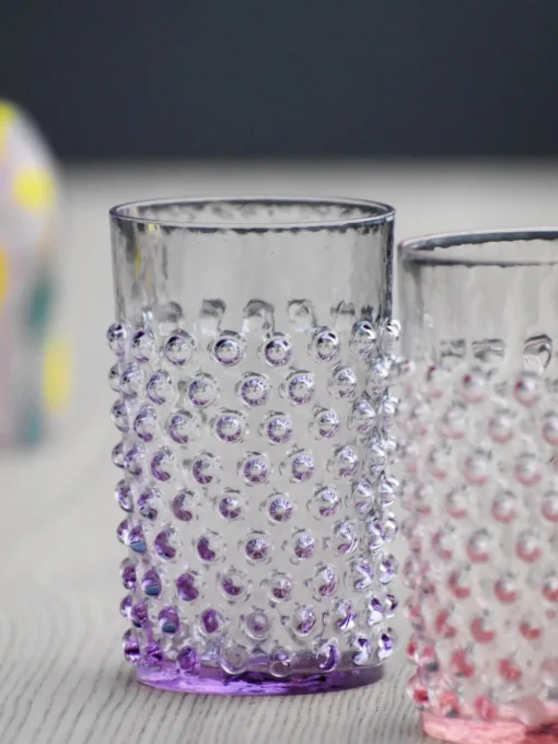 Vasos|Vajillas Completas>ANNA VON LIPA Vasos soplados Hobnail, 6 uds. Lila transparente