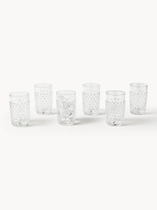 Vasos|Vajillas Completas>ANNA VON LIPA Vasos soplados Hobnail, 6 uds. Transparente