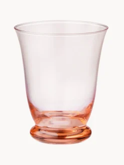 Vajillas Completas|Menaje De Mesa>Bungalow Vasos soplados Leopold, 2 uds. Melocotón transparente