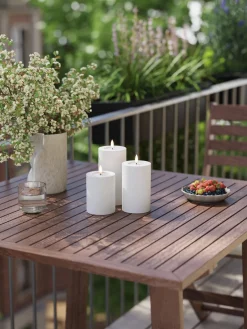 Velas Led|Velas Decorativas>Deluxe Homeart Vela LED artesanal para exterior Real Flame, 20 cm