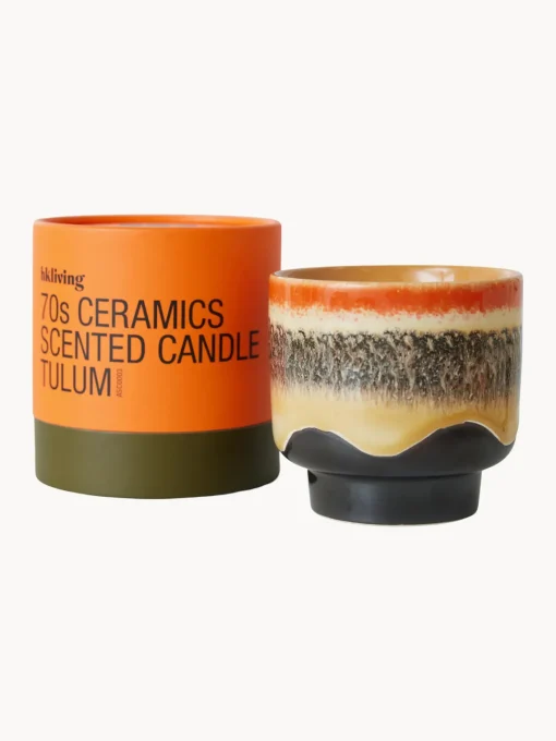 Velas Perfumadas|Jarrones>HKLIVING Vela perfumada artesanal de dos mechas 70´s Cítricos y menta
