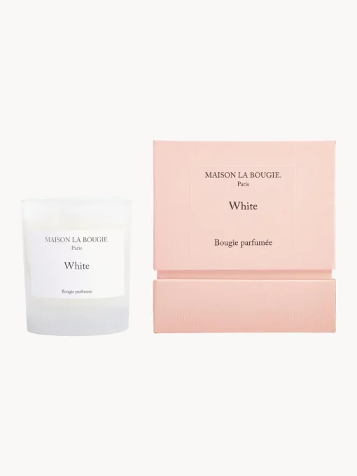 Velas Perfumadas|Jarrones>Maison La Bougie Vela perfumada artesanal White (naranja, hoja de parra y sándalo) Naranja, hoja de higuera y sándalo