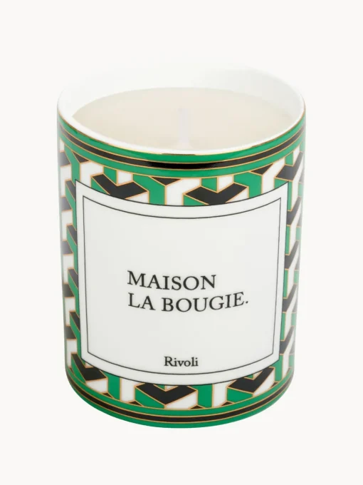 Velas Perfumadas|Jarrones>Maison La Bougie Vela perfumada artesanal Rivioli (gurjum, geranio y azafrán) Verde, negro, blanco