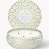 Online Vela perfumada artesanal de tres mechas Maison Blanc (eucalipto, cardamomo, salvia y corteza de hinoki) Velas Perfumadas|Jarrones