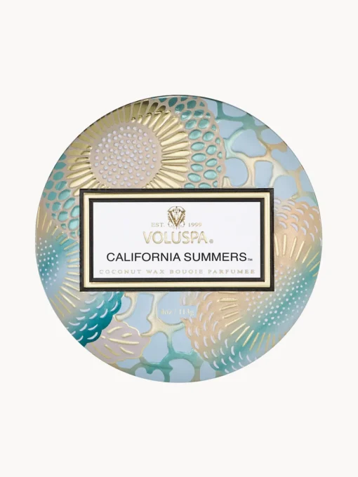 Discount Vela perfumada artesanal California Summers (sal marina, vainilla cálida, madera de teca) Velas Perfumadas|Jarrones