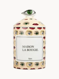 Velas Perfumadas|Jarrones>Maison La Bougie Vela perfumada Ayin (ámbar, tomillo & vainilla) Crema, rojo