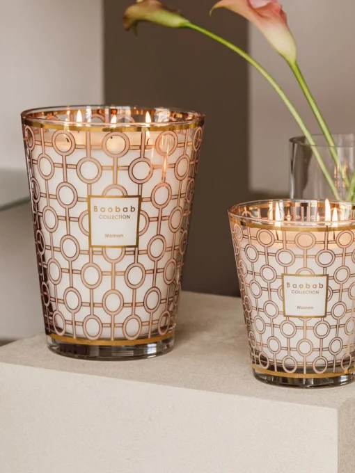 Velas Perfumadas|Jarrones>Baobab Vela perfumada de cuatro mechas Women (magnolia, rosa, almizcle)