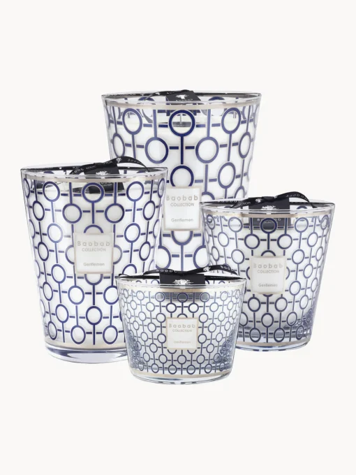 Velas Perfumadas|Jarrones>Baobab Vela perfumada de cuatro mechas Gentlemen (ron, azafrán, ládano)