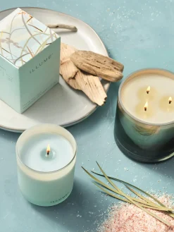 Velas Perfumadas|Jarrones>Bloomingville Vela perfumada de tres mechas Statement Jazmín y rocío marino salado
