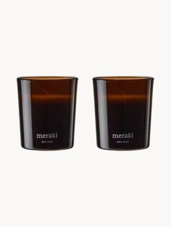 Velas Perfumadas|Jarrones></noscript>Meraki Vela perfumada pequeña Dark Wood Nuez moscada, clavo y ámbar