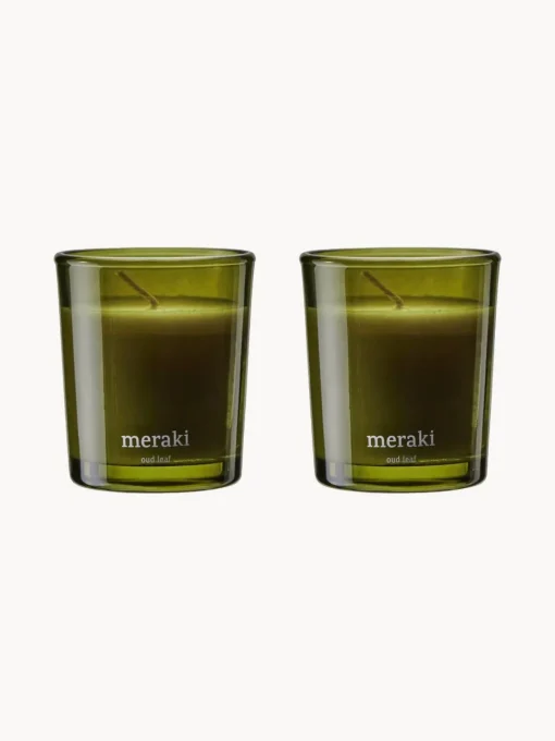 Hot Vela perfumada pequeña Oud Leaf (rosa, madera de cedro, jazmín, lirio y lirio de los valles) Velas Perfumadas|Jarrones